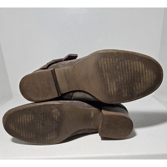 UGG BANDARA TALL SUEDE RIDING BOOT MYSTERIOUS Taupe (color) WOMENS SIZE 9 - Picture 12 of 14